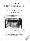 Atti della Reale Accademia dei fisiocritici in Siena