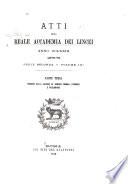 Atti della Reale Accademia dei Lincei