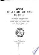 Atti della Reale Accademia dei Lincei