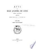 Atti della Reale Accademia dei Lincei