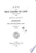 Atti della Reale Accademia dei Lincei. Rendiconti, classe di scienze fisiche, matematiche e naturali