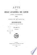 Atti della Reale Accademia dei Lincei. Rendiconti
