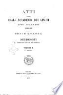 Atti della Reale Accademia dei Lincei. Rendiconti