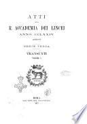 Atti della Reale Accademia dei Lincei. Transunti