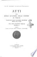 Atti della Reale Accademia delle Scienze di Torino. Classe di scienze fisiche, matematiche e naturali