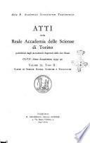 Atti della Reale Accademia delle scienze di Torino. Classe di scienze morali, storiche e filologiche