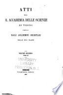 Atti della Reale Accademia delle scienze di Torino