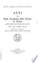 Atti della Reale accademia delle scienze di Torino