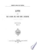 Atti della Reale accademia delle scienze fisiche e matematiche