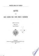 Atti della Reale Accademia delle scienze fisiche e matematiche