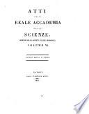 Atti della Reale Accademia delle scienze