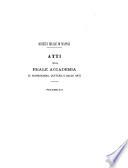 Atti della Reale Accademia di archeologia lettere e belle arti