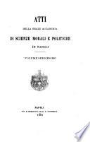 Atti della Reale accademia di scienze morali e politiche di Napoli