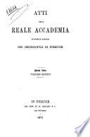 Atti della Reale Accademia economico-agraria dei Georgofili di Firenze