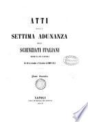 Atti della ... riunione degli scienziati Italiani