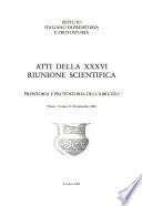 Atti della riunione scientifica
