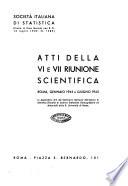 Atti della ... Riunione scientifica