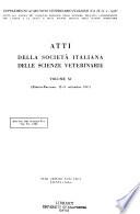 Atti della Società Italiana delle Scienze Veterinarie