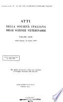 Atti della Società Italiana delle Scienze Veterinarie