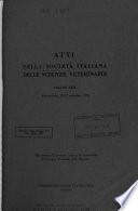 Atti della Società Italiana delle Scienze Veterinarie