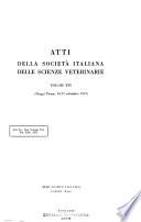 Atti della Società Italiana delle Scienze Veterinarie
