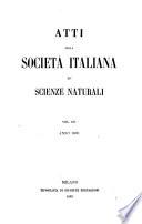 Atti della Società italiana di scienze naturali e del Museo civico di storia naturale di Milano