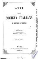 Atti della Società Italiana di Scienze Naturali e del Museo Civico di Storia Naturale in Milano