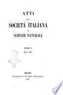 Atti della Società italiana di scienze naturali