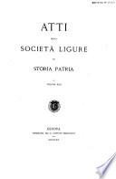 Atti della Società ligure di storia patria