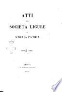 Atti della Società ligure di storia patria