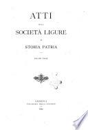 Atti della Società ligure di storia patria
