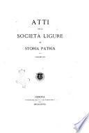 Atti della Società ligure di storia patria