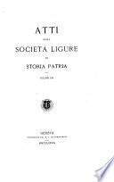 atti della societa ligure di storia patria