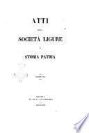 Atti della Società ligure di storia patria