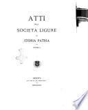 Atti della Società ligure di storia patria