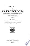 Atti della Società romana di antropologia