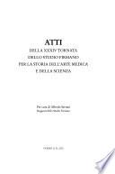 Atti della XXXIV tornata dello Studio Firmano per la storia dell'arte medica e della scienza