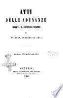 Atti delle adunanze dell'I. R. Istituto veneto di scienze, lettere ed arti