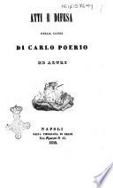 Atti e difesa della causa di Carlo Poerio ed altri