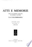 Atti e memorie dell'Accademia toscana di scienze e lettere la Colombaria