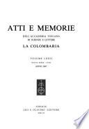 Atti e memorie dell'Accademia toscana di scienze e lettere la Colombaria