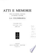 Atti e memorie dell'Accademia toscana di scienze e lettere la Colombaria
