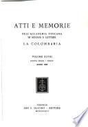 Atti e memorie dell'Accademia toscana di scienze e lettere la Colombaria