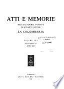 Atti e memorie dell'Accademia toscana di scienze e lettere La Colombaria