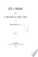 Atti e memorie della R. Deputazione di storia patria per le province delle Marche