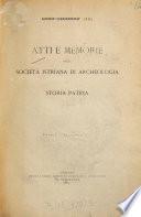 Atti e memorie della Società Istriana di Archeologia e Storia Patria
