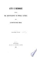 Atti e memorie - Deputazione di storia patria per le provincie di Romagna