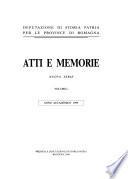 Atti e memorie - Deputazione di storia patria per le provincie di Romagna