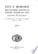 Atti e memorie
