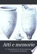 Atti e memorie